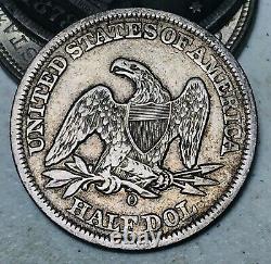 1858 O Seated Liberty Half Dollar 50C High Grade CHOICE Silver US Coin CC10633