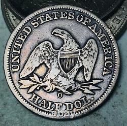 1858 O Seated Liberty Half Dollar 50C High Grade Choice Silver US Coin CC12613