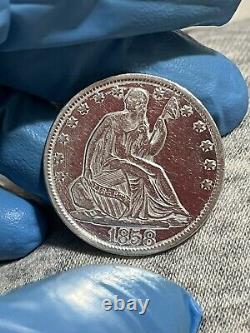 1858-O Seated Liberty Half Dollar Beautiful