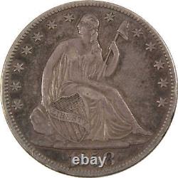 1858 O Seated Liberty Half Dollar XF Extremely Fine Silver SKUI8400
