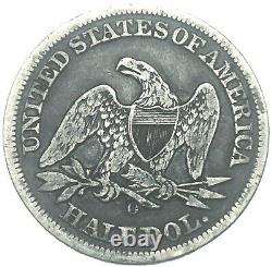 1858 O Seated Liberty Silver Half Dollar Coin US Coin 90% Silver #478