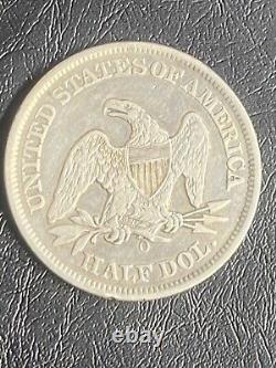 1858-O Seated Liberty Silver Half Dollar High Grade United States Coin