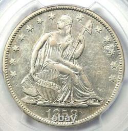 1858-S Seated Liberty Half Dollar 50C PCGS XF Details Rare Date Coin