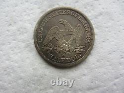 1858-S Seated Liberty Half Dollar Rare Date XF Detail Bold Liberty Obverse Dig