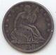1858-s Seated Liberty Half Dollar, Xf-au Details, Scarce S Mint