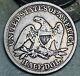 1858 Seated Liberty Half Dollar 50c Ungraded Choice 90% Silver Us Coin Cc15868
