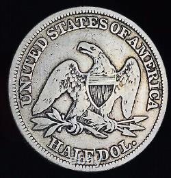 1858 Seated Liberty Half Dollar 50C Ungraded Choice 90% Silver US Coin CC15868