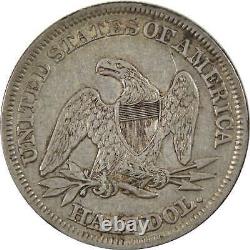 1858 Seated Liberty Half Dollar XF/AU 90% Silver SKUI4763