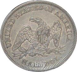 1858 XF45, Seated Liberty Half Dollar, PCGS 42372702