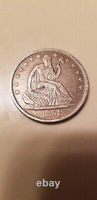 1858O Seated Liberty Half Dollar