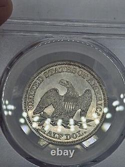 1859 Liberty Seated Half Dollar PCGS UNC- Details