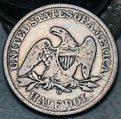 1859 O Seated Liberty Half Dollar 50C Ungraded Choice 90% Silver US Coin CC11401