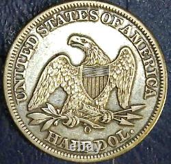 1859 O US Liberty Seated Half Dollar Type 2 No Motto Gorgeous! (HB23)