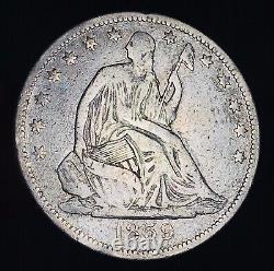 1859 S Seated Liberty Half Dollar 50C Ungraded Choice 90% Silver US Coin CC17533