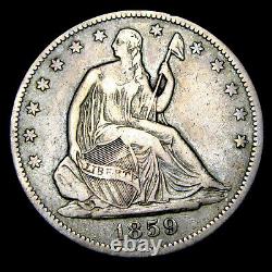1859-S Seated Liberty Half Dollar Silver - Nice Type Coin - #SW101