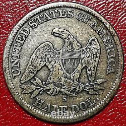 1859-s Seated Liberty Half Dollar
