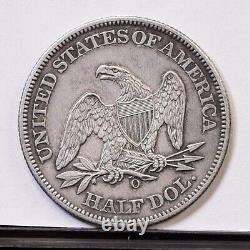 1860-O Liberty Seated Half Dollar Ch AU Details (#42561)