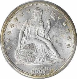 1860-O Liberty Seated Silver Half Dollar MS61 PCGS