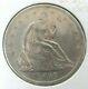 1860-o New Orleans Seated Liberty Silver Half Dollar Au Orange Color T9