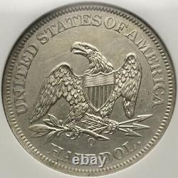 1860-O Seated Liberty Half Dollar 50c UNITED STATES SS Republic Shipwreck (B) AU