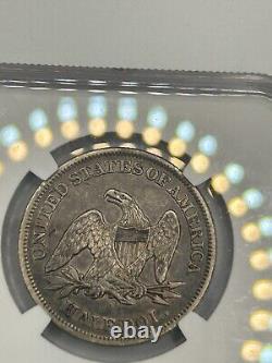 1860-O Seated Liberty Silver Half Dollar 50c NGC AU-50 Pre-Civil War! Rare