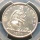 1860-o U. S. Silver Seated Liberty Half Dollar 50c Pcgs Au58 90% Silver Sweet Coin