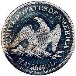 1860 Proof, Seated Liberty Half Dollar, PCGS Pf-63, Rarity-6.3, 325 Survive