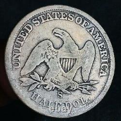 1860 S Seated Liberty Half Dollar 50C Ungraded Choice 90% Silver US Coin CC11989