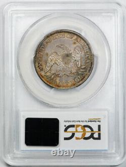 1861 50C Seated Liberty Half Dollar PCGS MS 62 Uncirculated Civil War Date Ce