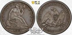 1861 Liberty Seated Half Dollar PCGS XF45 Civil War Era