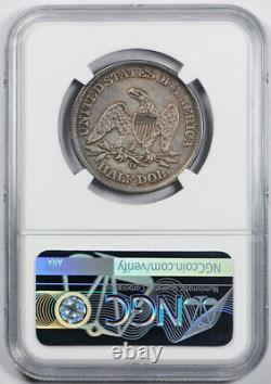 1861-O 50C Speared Olive Seated Liberty Half Dollar NGC AU Details WB 104