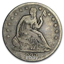 1861-O Liberty Seated Half Dollar Fine