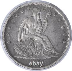 1861-O Liberty Seated Silver Half Dollar EF45 PCGS (CAC)