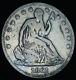 1861 O Seated Liberty Half Dollar 50c Civil War Date 90% Silver Us Coin Cc19921