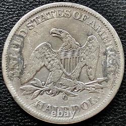 1861 O Seated Liberty Half Dollar CSA Obverse WB-102 Confederate #15259