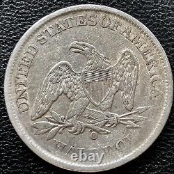 1861 O Seated Liberty Half Dollar CSA Obverse WB-103 Confederate #15258