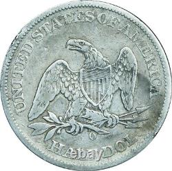 1861-O Seated Liberty Half Dollar Fine Condition, Scarce Date