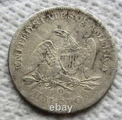 1861-O Seated Liberty Half Dollar Rare Key Civil War Date XF Detail Corroded