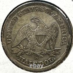 1861-S 50C Liberty Seated Half Dollar (73698)