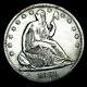 1861-s Seated Liberty Half Dollar Silver Stunning Details Type Coin - #bb201