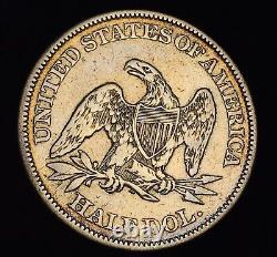 1861 Seated Liberty Half Dollar 50C CIVIL WAR DATE 90% Silver US Coin CC19112