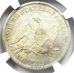 1861 Seated Liberty Half Dollar 50C Coin NGC AU Details Rare Civil War Date