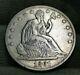 1861 Seated Liberty Half Dollar 50c Nice Coin, Free Shipping (891)