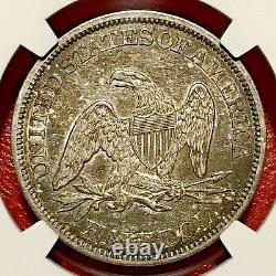 1861 Seated Liberty Half Dollar Ngc Au-50
