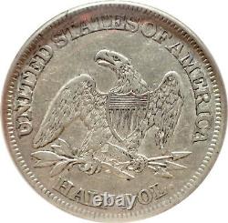 1861 Seated Liberty Half Dollar PCGS XF45 90% Silver