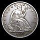 1861 Seated Liberty Half Dollar Silver - Stunning Coin - #uu703
