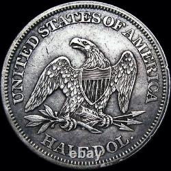 1861 Seated Liberty Half Dollar Silver - Type Coin Nice - #D529