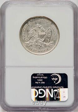 1861-o Liberty Seated Silver Half Dollar Ss Republic (csa W-11) Unc