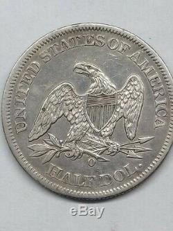 1861-o Seated Liberty Half Dollar Au Details