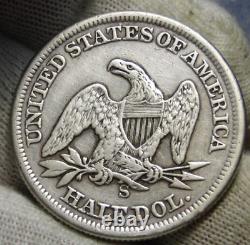 1861S Seated Liberty Half Dollar